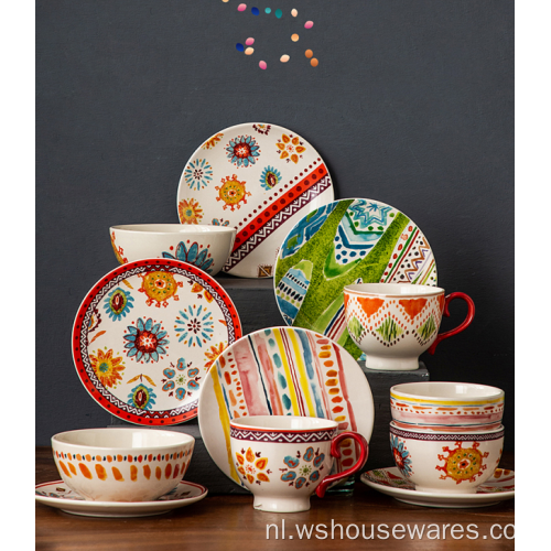 Decal Ceramic Fashion Servies Set